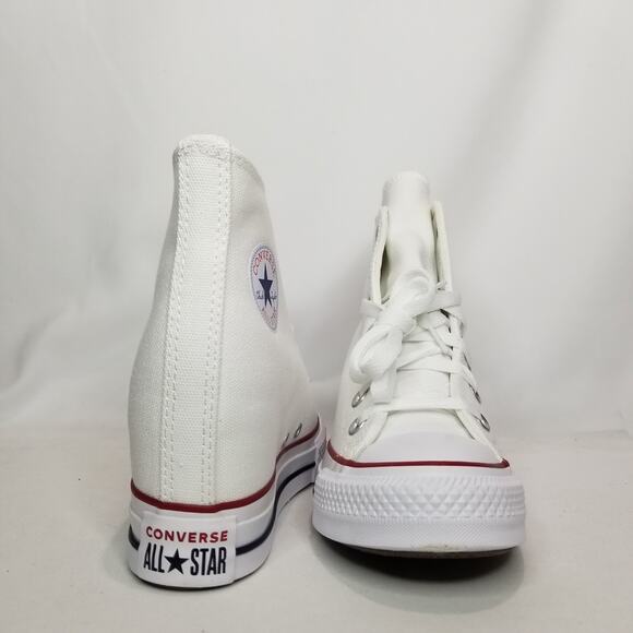 Converse Women's CTAS Wedge Platform Hi Tops Size 6 White A11908C NWT - Picture 6 of 8